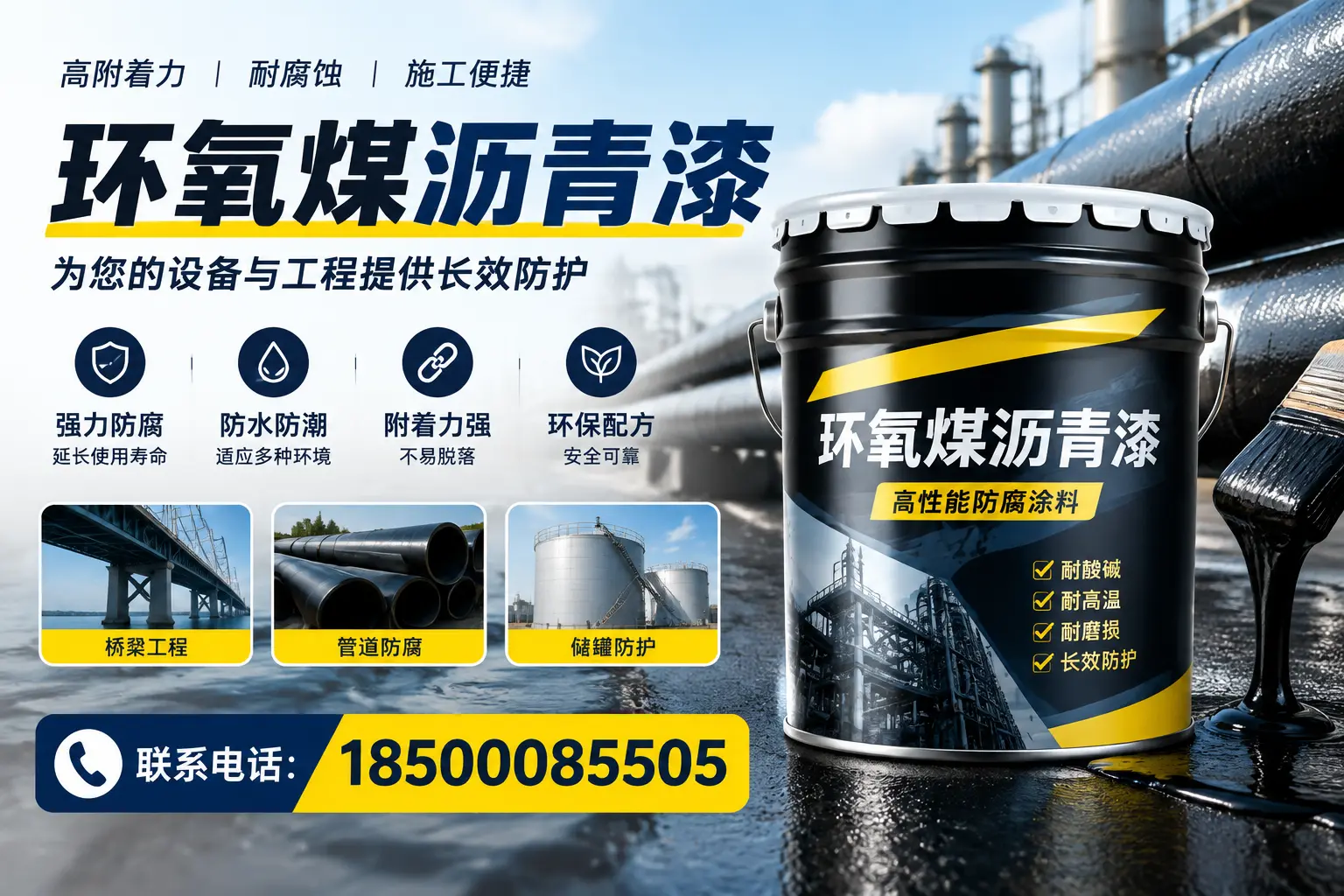 环氧煤沥青漆与其他涂料的对比分析,助力宜春企业决策